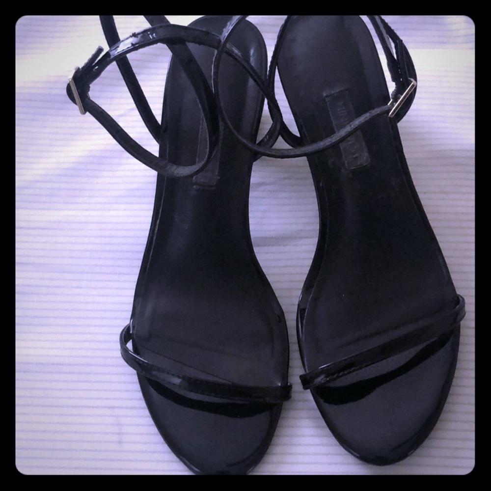 Nine West black patent heels size 8